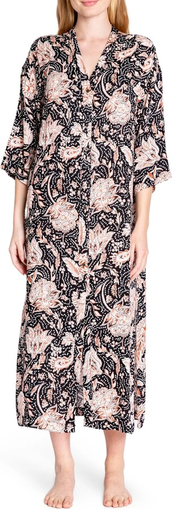Paisley Crepe Duster