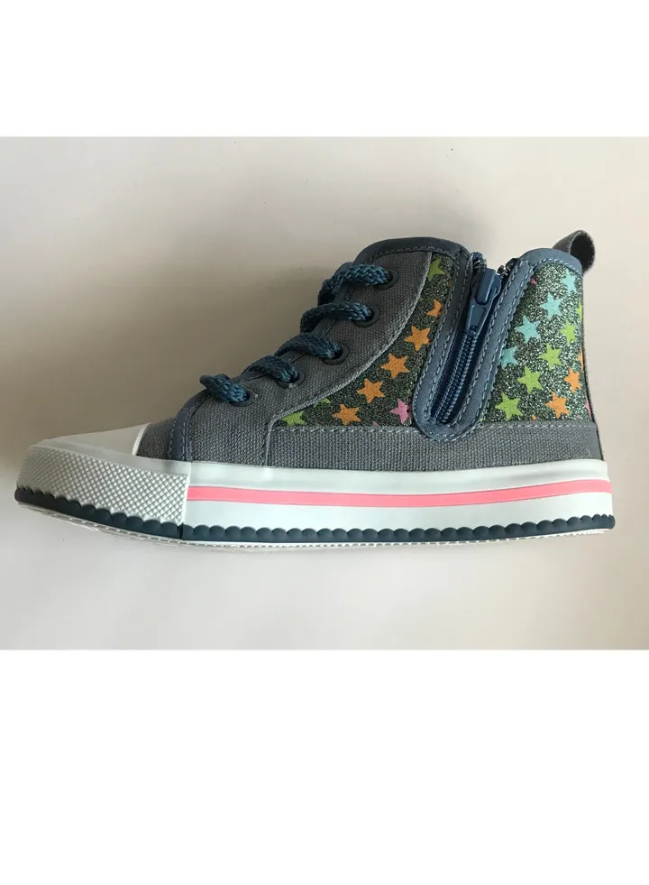 Flat Fashion Sneakers Comfort Easy Fitting Kids Shoes for Girl Blue