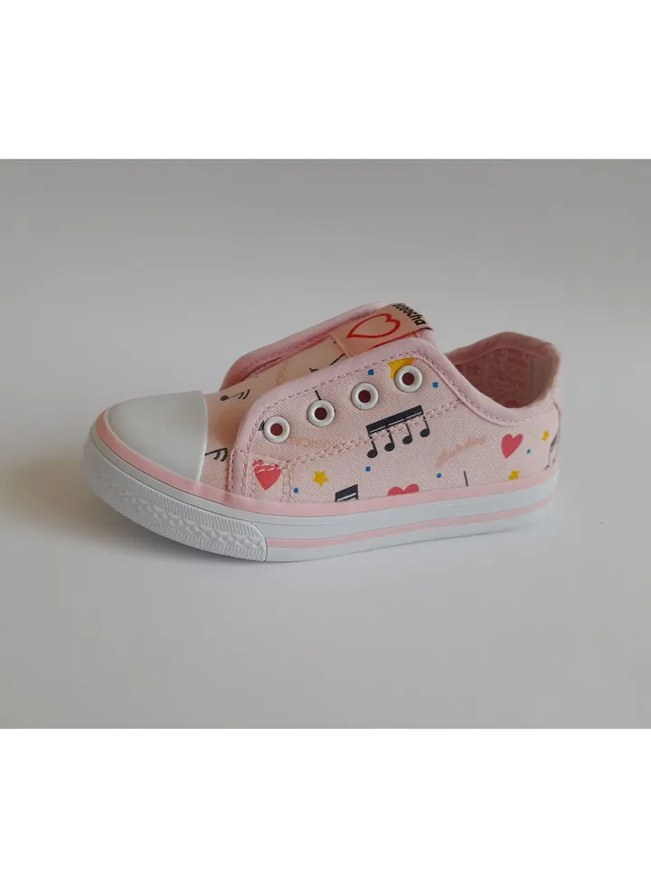 Flat Fashion Sneakers Comfort Easy Fitting Kids Shoes for Girl Pink