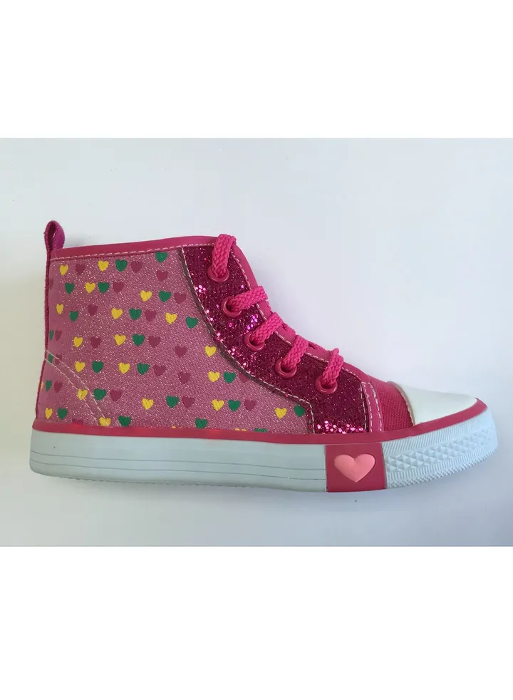 Flat Fashion Sneakers Comfort Easy Fitting Kids Shoes for Girl Fuchsia