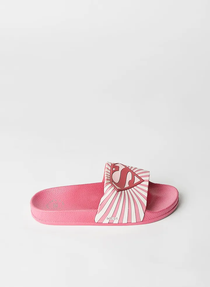 Baby/Kids Supergirl Slides Pink