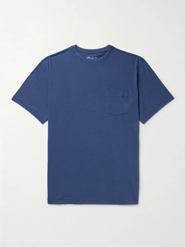 Seaside Summer Cotton and Modal-Blend Jersey T-Shirt