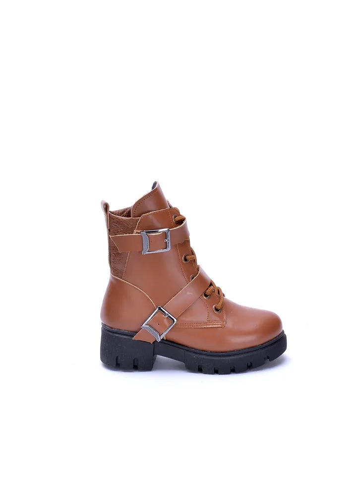 Girls Half Boot High Quality Leather-Havan