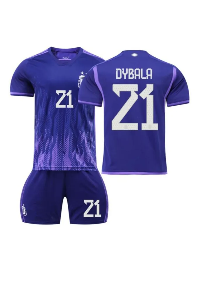 World Cup Argentina 21 Messi Home And Away Jersey National Team Football Jersey
