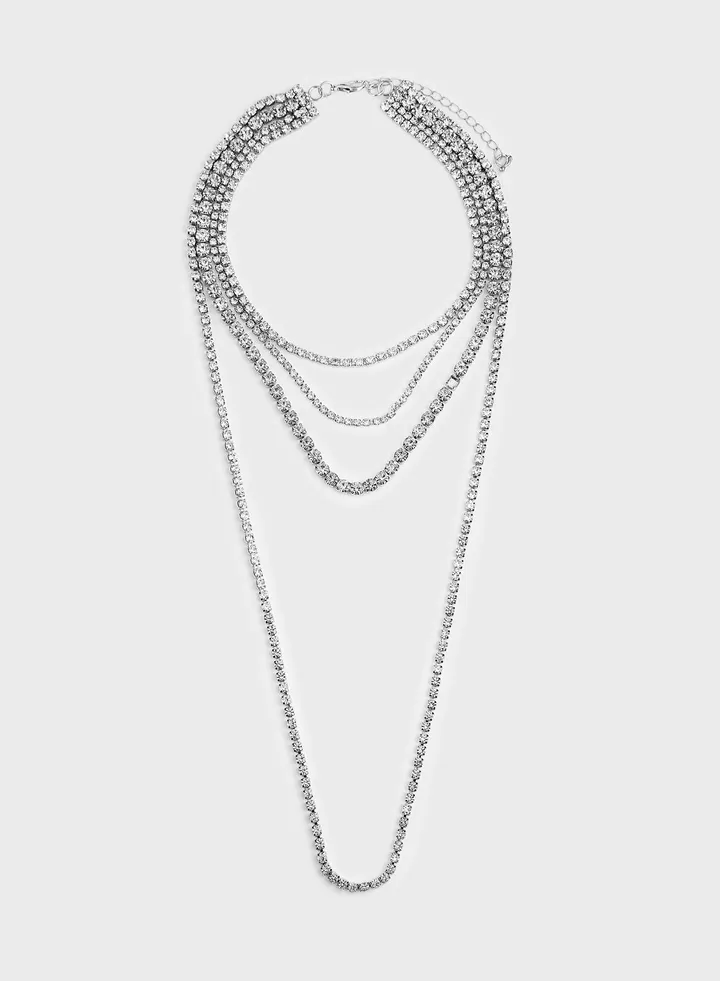 Layered Diamante Necklace