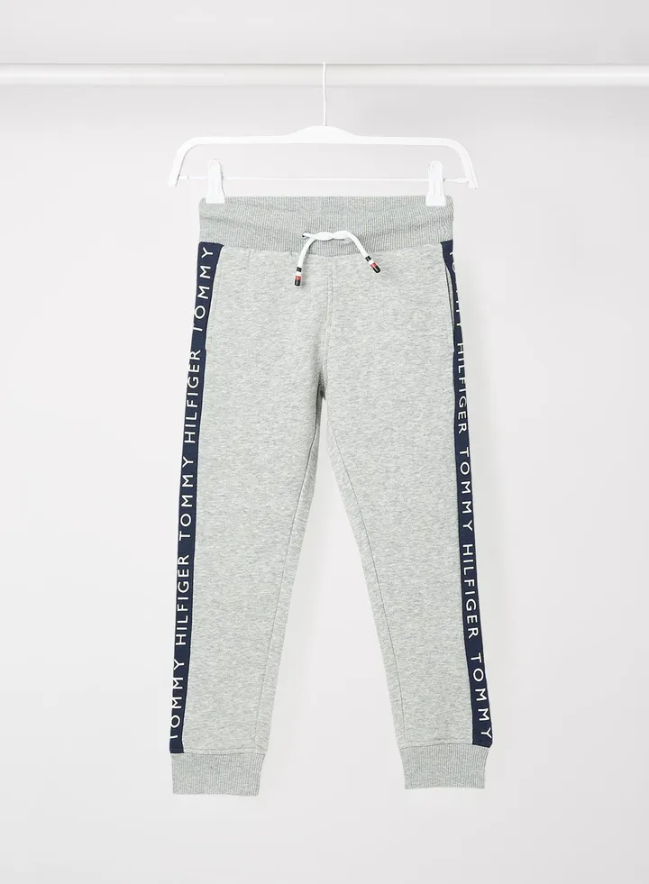 Boys Logo Tape Joggers Grey