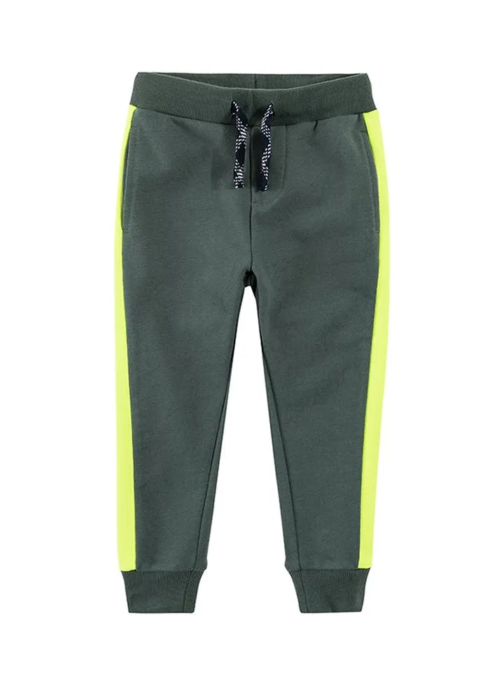 Boys Side Tape Joggers Green