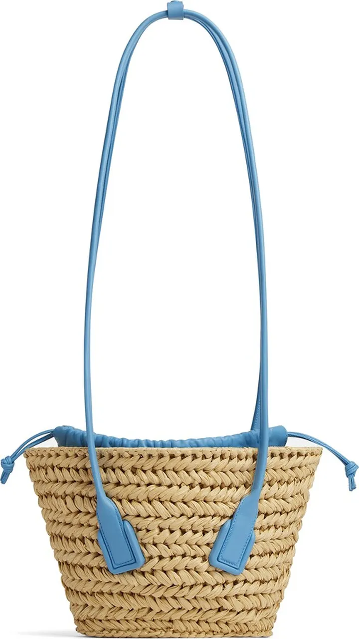Arco Woven Raffia Basket Bag