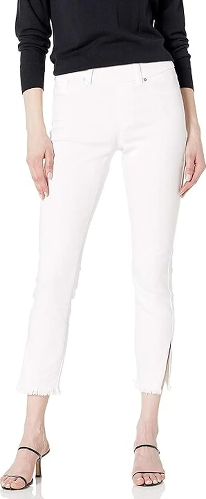 Tribal Women's Audrey Pullon Ankle Jegging (White) Women's Jeans