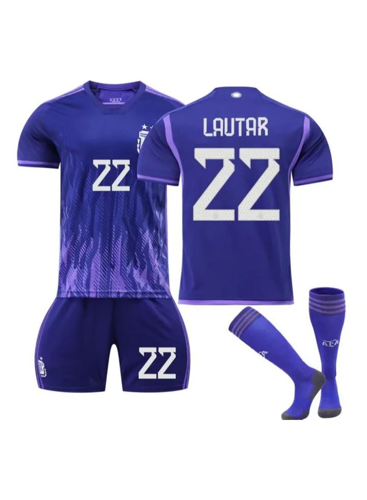 3-Piece World Cup Argentina 22 Jersey Home And Away National Team Football Jersey