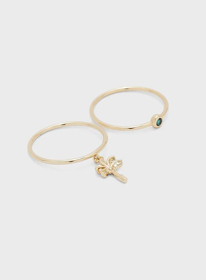 Multipack Palm Tree Drop Rings