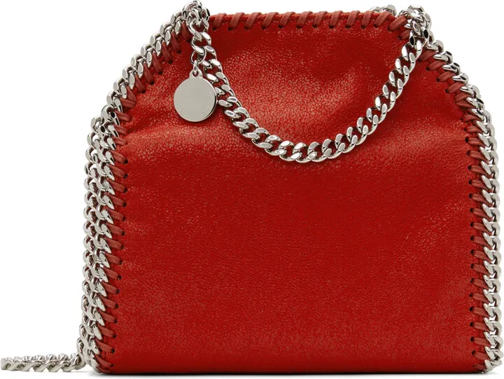 Stella McCartney Red Tiny Falabella Tote Bag