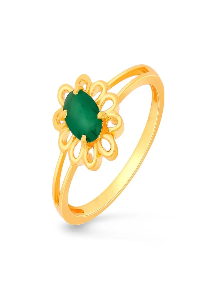 Malabar Gold and Diamonds 22 Carat 916 Purity Gemstone Ring PNAFNC100RN1Y13