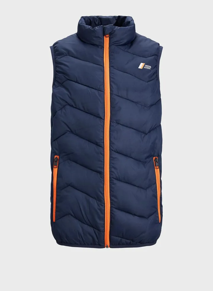 Youth Zippered Puffer Gilet