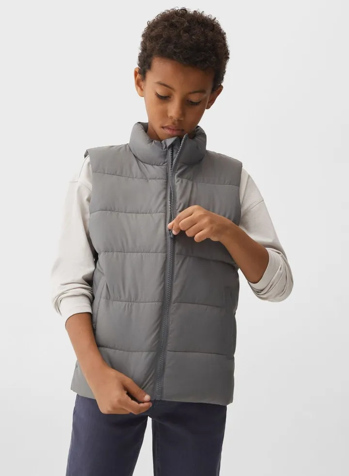 Kids Zip Through Puffer Gilet