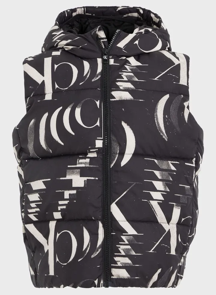 Kids Monogram Aop Print Puffer Jacket