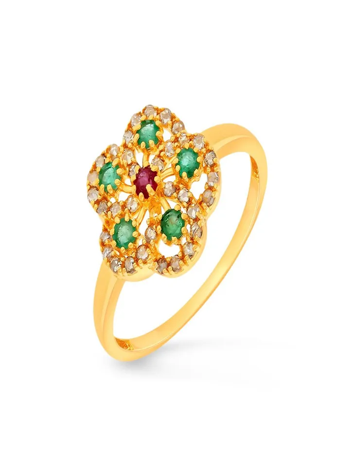 Malabar Gold and Diamonds 22 Carat 916 Purity Uncut Diamond Ring EGNPRE193RN1Y14