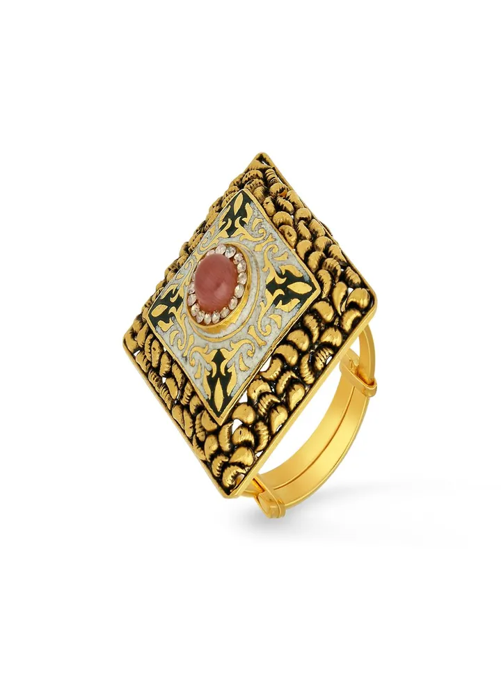 22 Carat 916 Purity Yellow Gold Ring RG3888145Y14 For Women