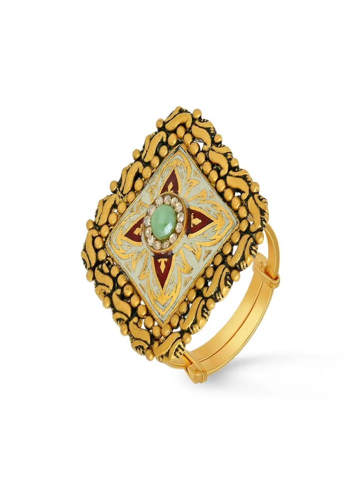 22 Carat 916 Purity Yellow Gold Ring RG3888159Y14 For Women