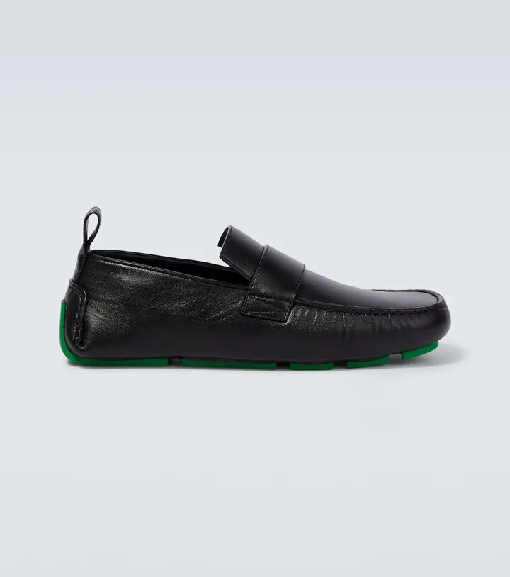 Leather loafers