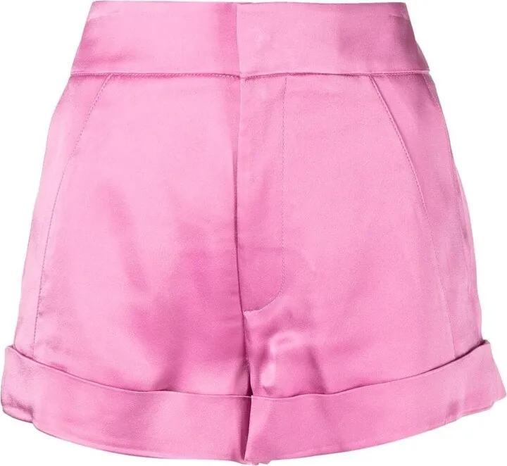 Tailored Satin-Finish Shorts