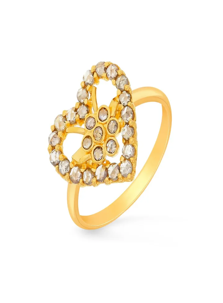 22 Carat 916 Purity Yellow Gold Uncut Diamond Ring EGNREG592RN1Y13 For Women