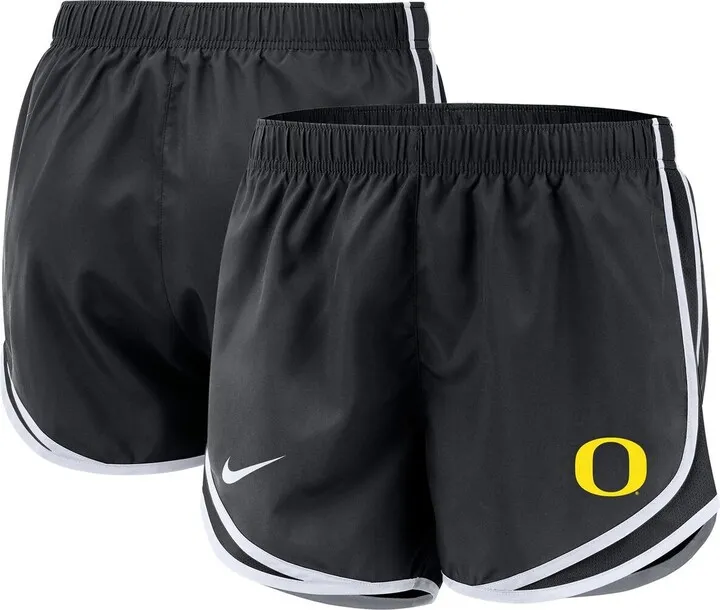 Women's Nike Black Oregon Ducks Team Tempo Performance Shorts