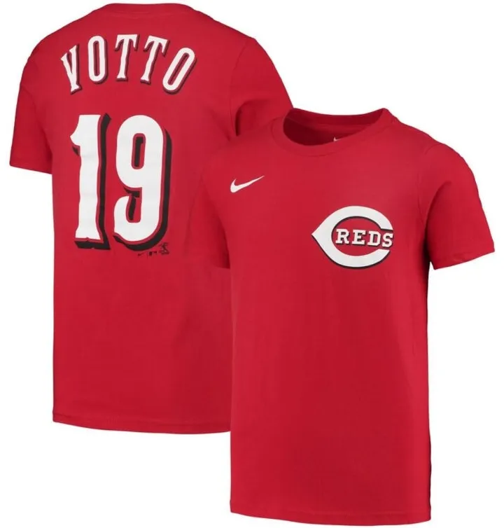 Nike Cincinnati Reds Youth Name and Number Player T-Shirt Joey Votto