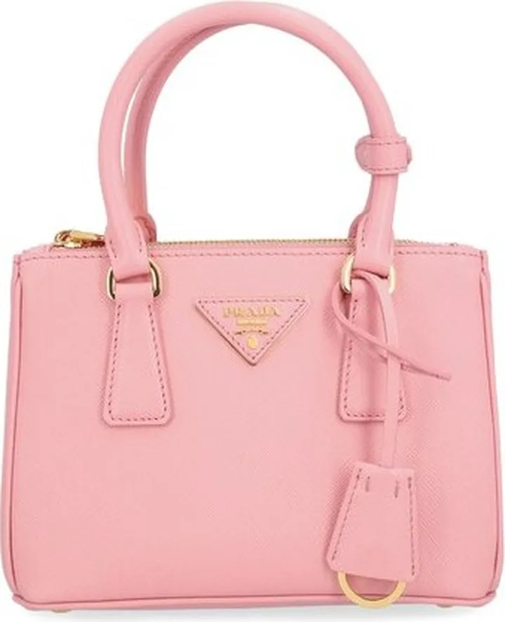 Prada Logo-Plaque Tote Bag