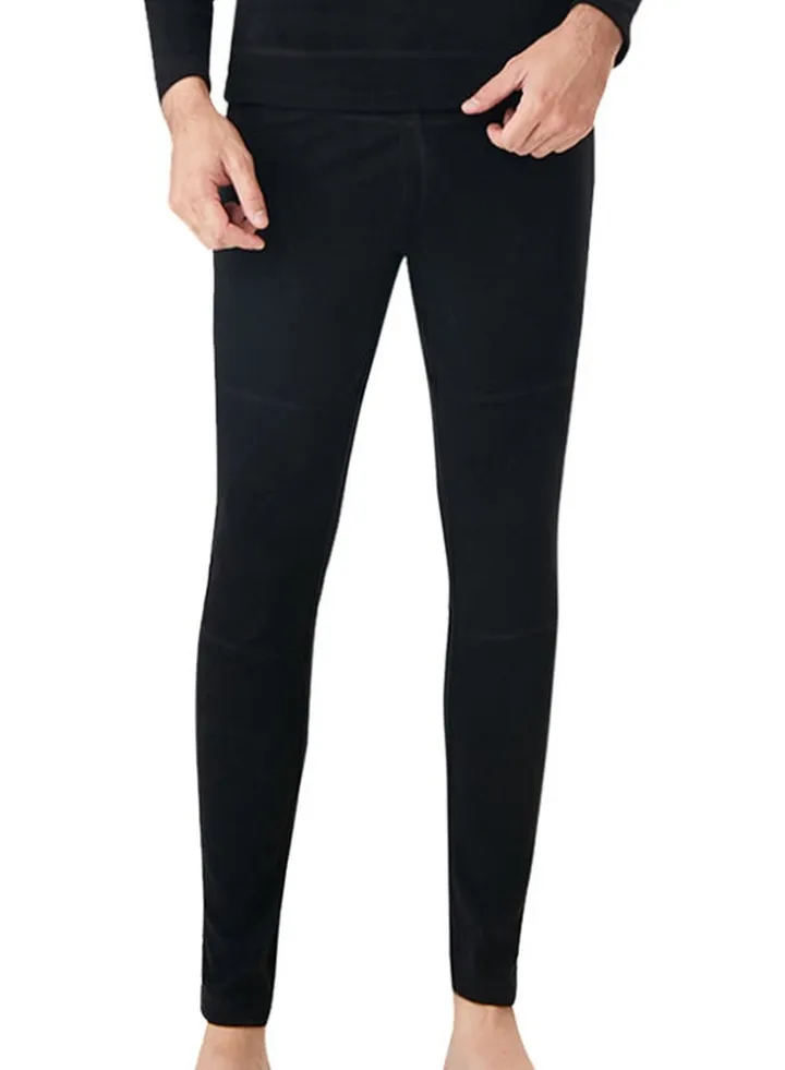 Solid Pattern Intelligent Temperature Control Pants Black