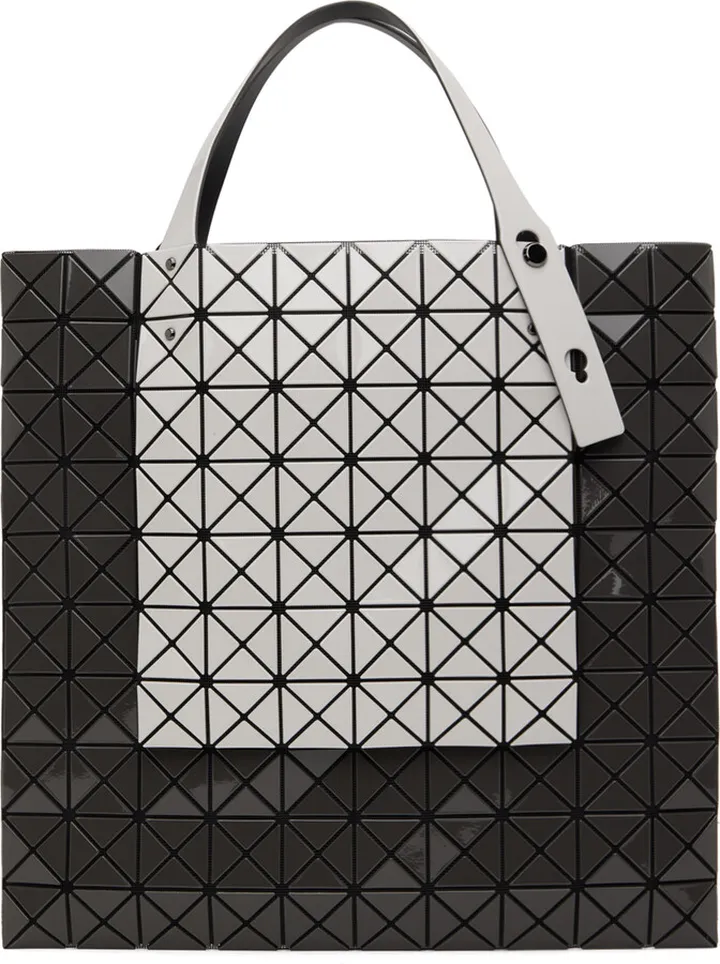 Bao Bao Issey Miyake Gray Prism Kangaroo Tote
