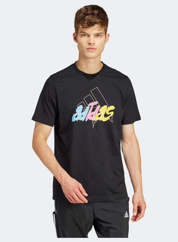 Illustrated Badge Graphic T-Shirt