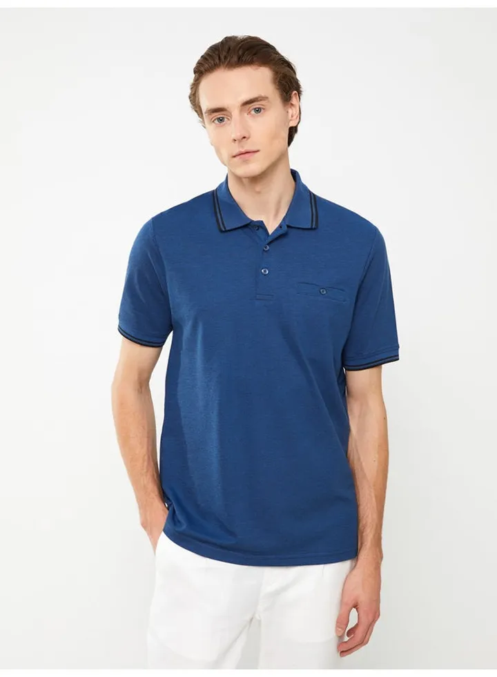 Polo Neck Short Sleeve Men's T-Shirt