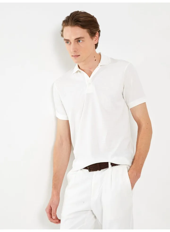 Polo Neck Short Sleeve Men's T-Shirt