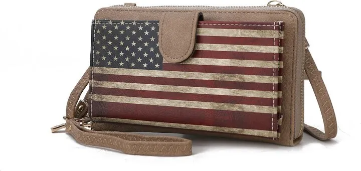 Kiara Smartphone and Wallet Convertible FLAG Crossbody Bag