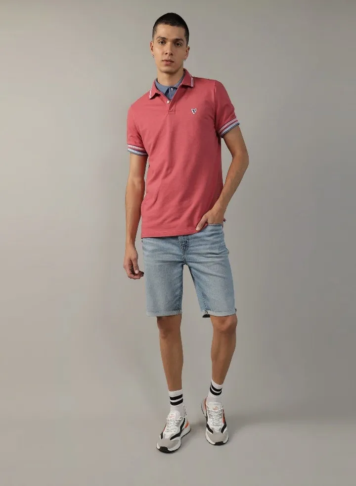 AE Slim Fit Tipped Flex Pique Polo Shirt