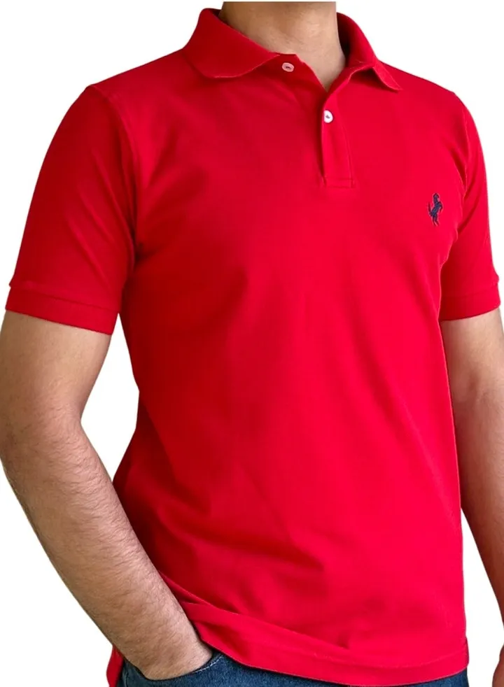 Horse Polo Classic Polo Shirt, Red
