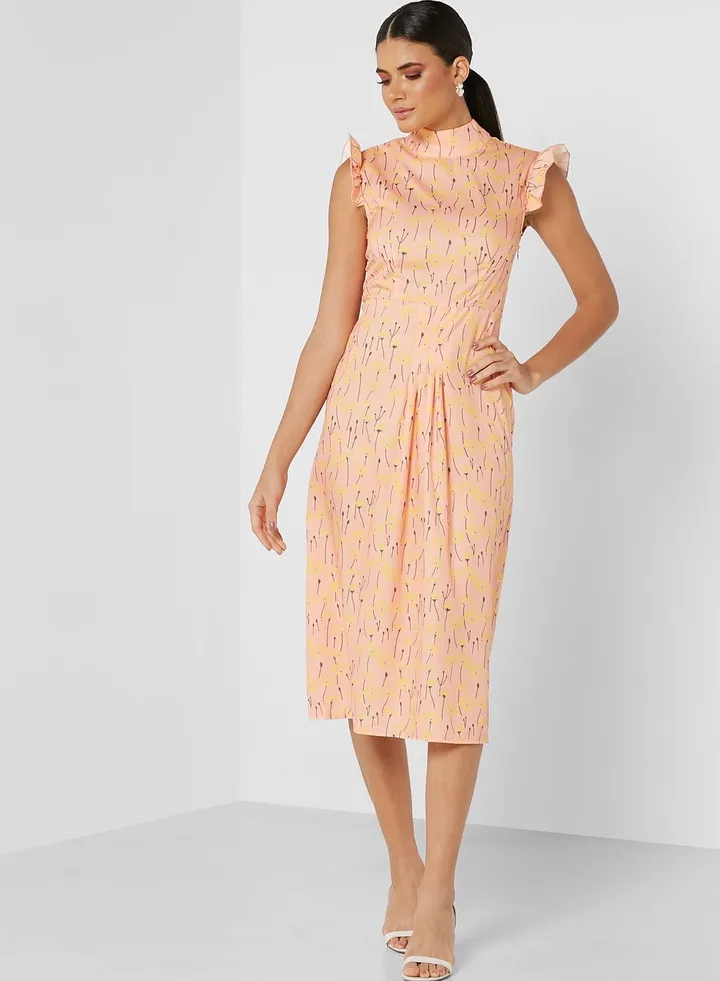 Ditsy Print Dress