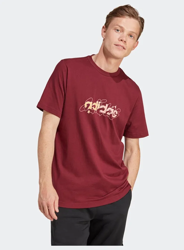 Illustrated Linear Graphic T-Shirt