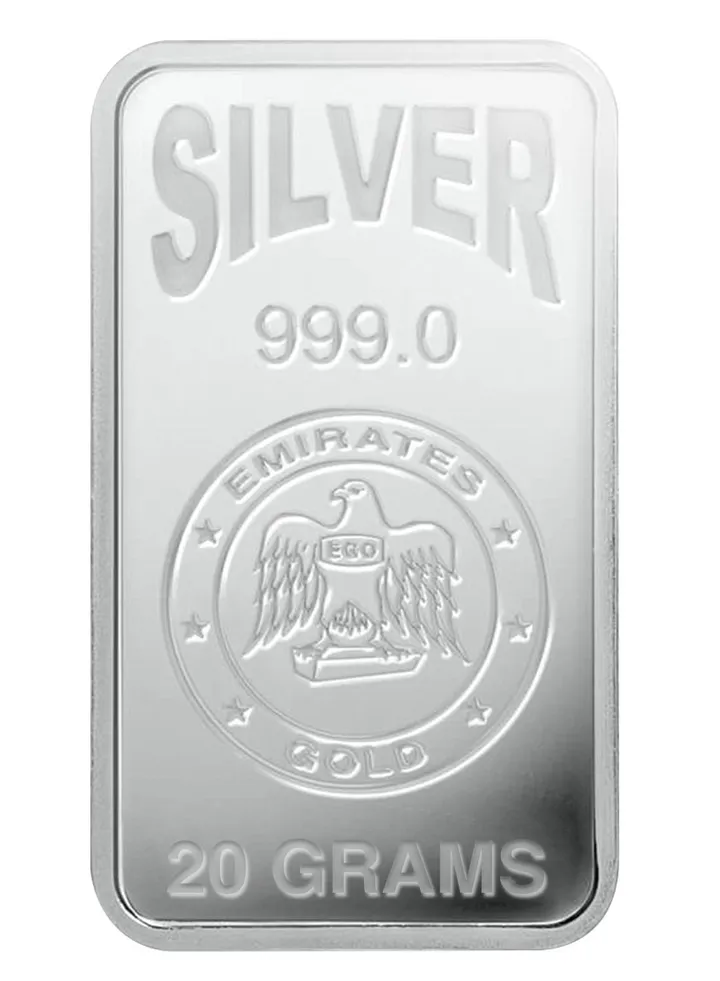 Emirates 20g Pure Silver Bar 999 - 20 Grams