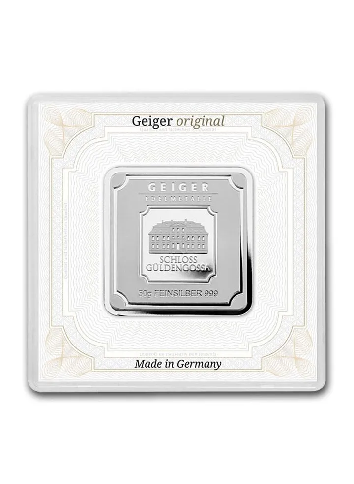 Geiger Edelmetalle Germany Silver 50 gram bar