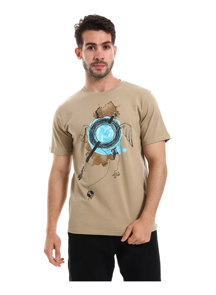 Men Cotton Printed T-Shirt
