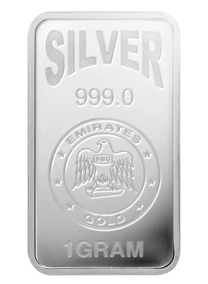 Emirates 1g Pure Silver Bar 999 - 1 Gram