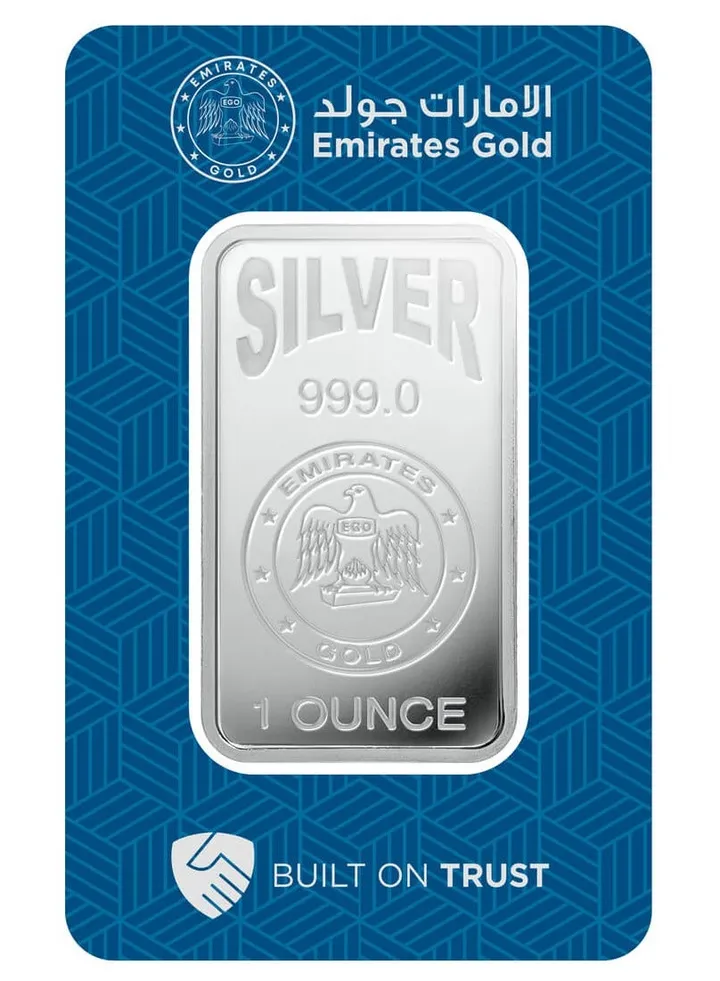 Emirates 1oz Pure Silver Bar 999 - 1 Ounce