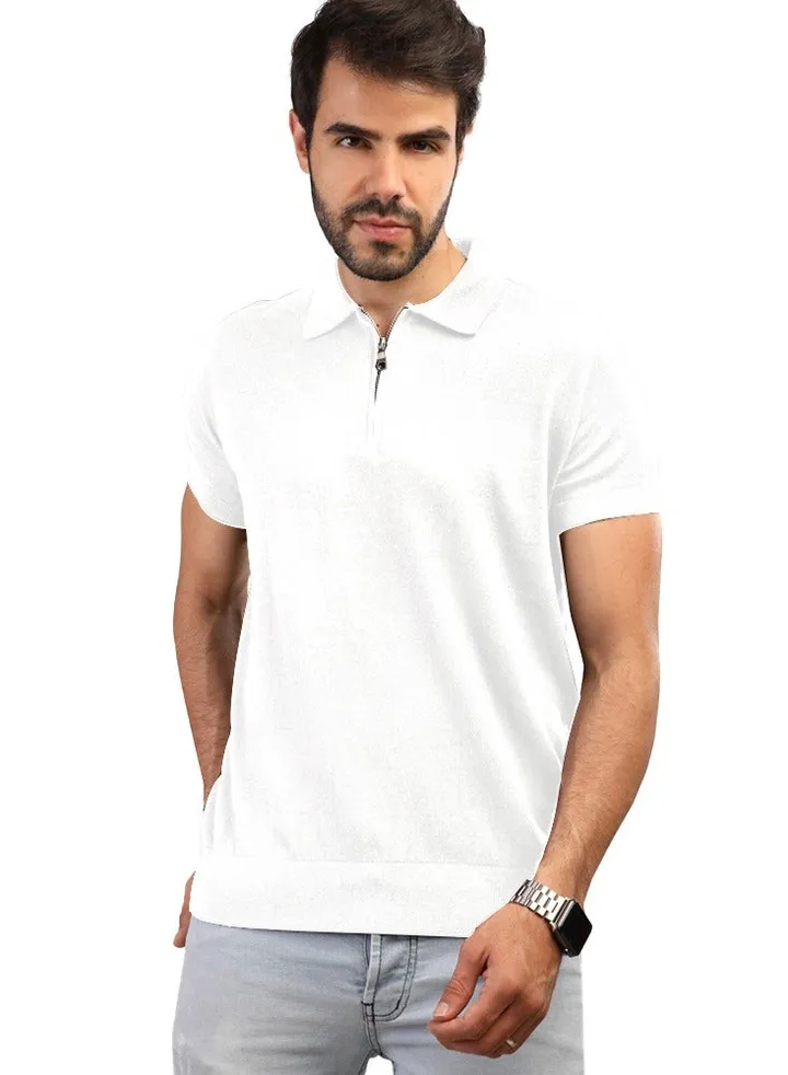 Regular Knit Polo Shirt