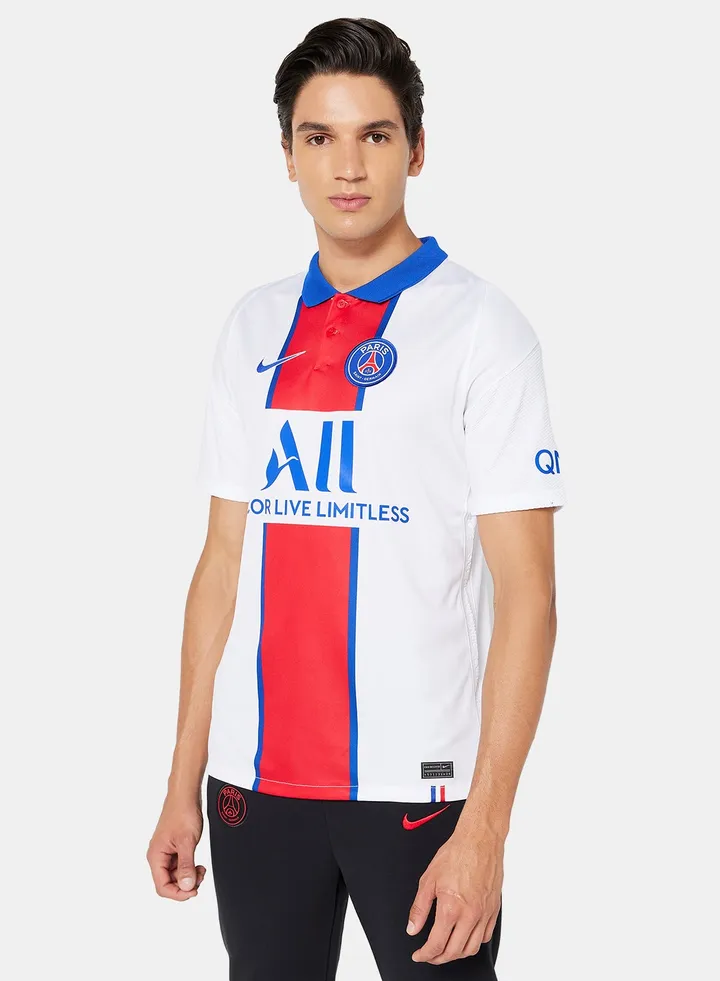 PSG Football T-Shirt White/Old Royal/Red