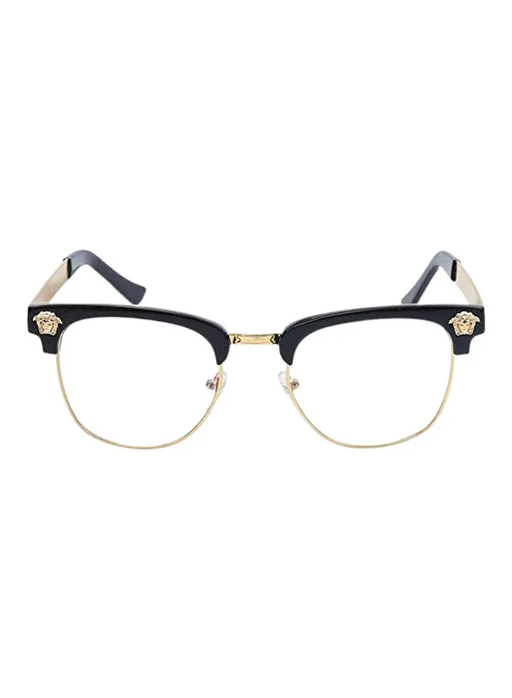 unisex Half Frames Flat Mirror Glasses