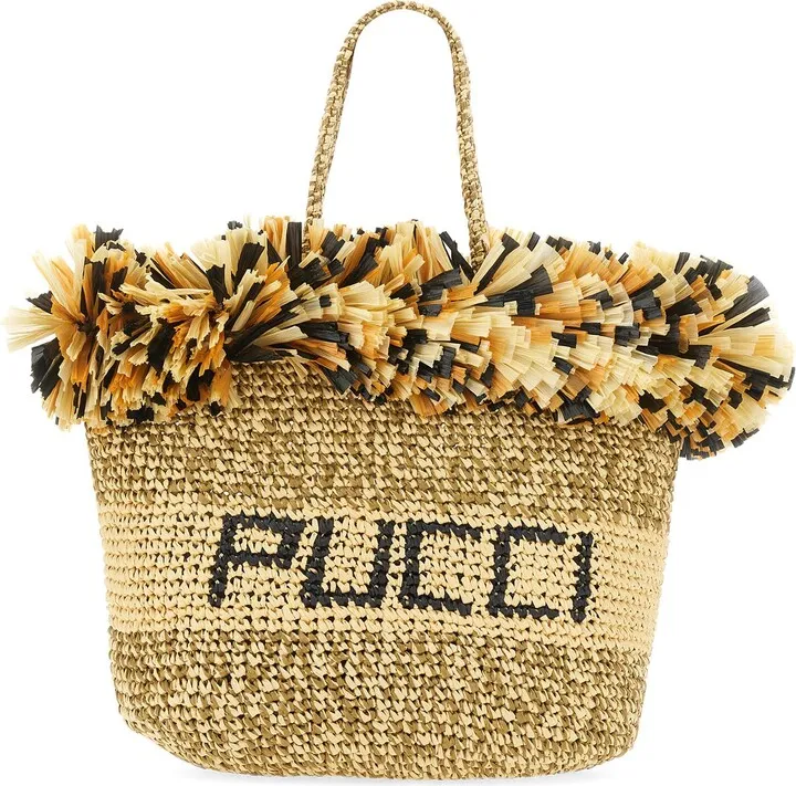 Fringed Tote Bag With Logo