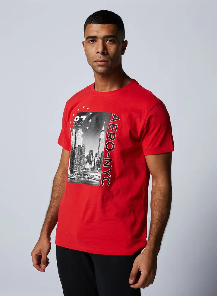 NYC Graphic T-Shirt Red