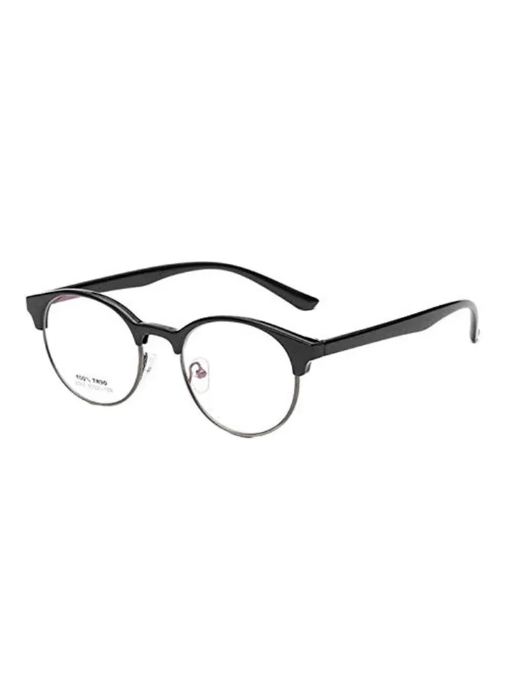 unisex Clubmaster Flat Glasses